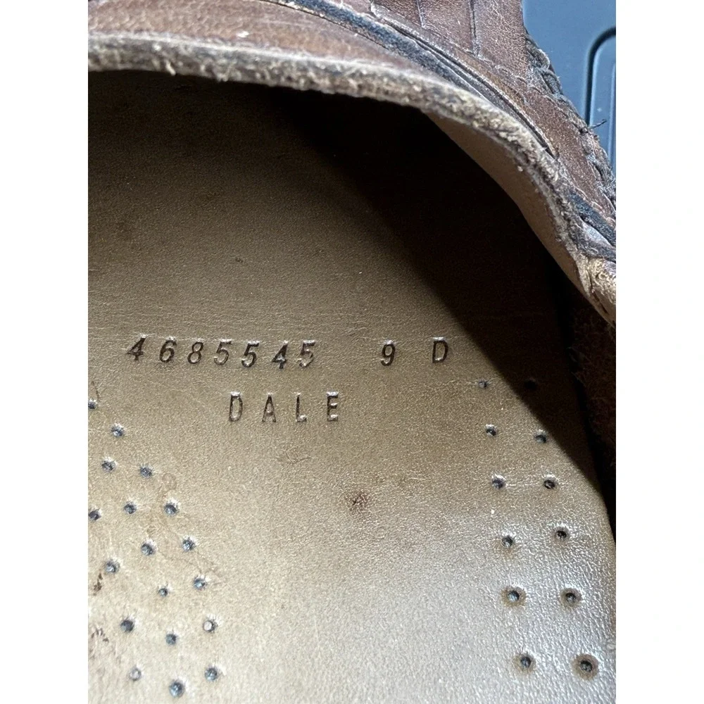 Earth Shoe Dale Men's Size 9 D Brown Leather Slip On‎ Tasseled Loafer Flats